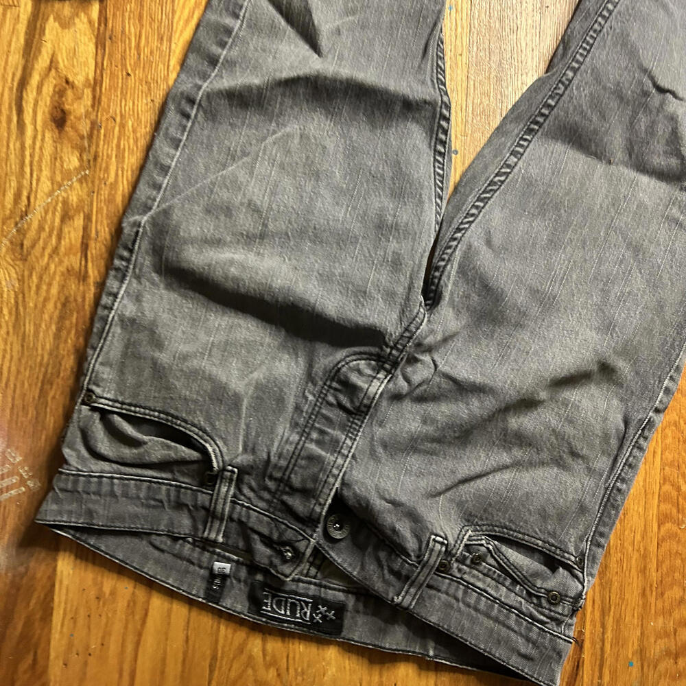 Rude Men's Gray Jeans Size 30 - Casual Coolness Included